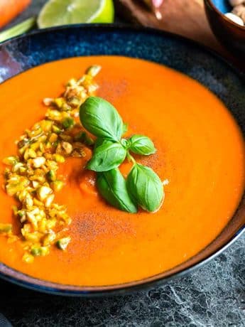 Receta de sopa de tomate y zanahorias
