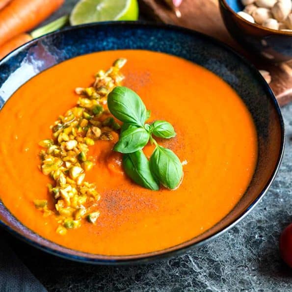 Receta de sopa de tomate y zanahorias