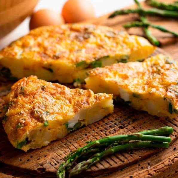 Receta de tortilla de espárrragos trigueros